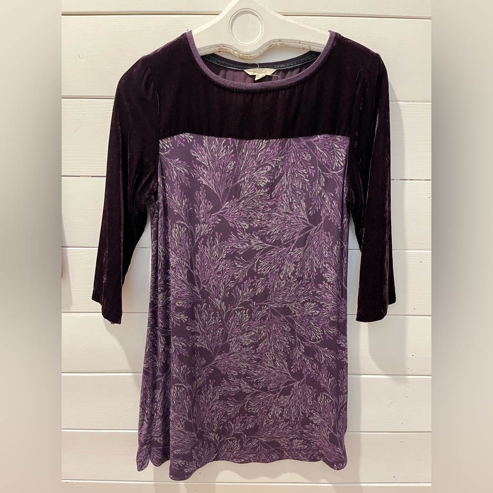 WHITE STUFF Purple Velvet Women's dress size 38